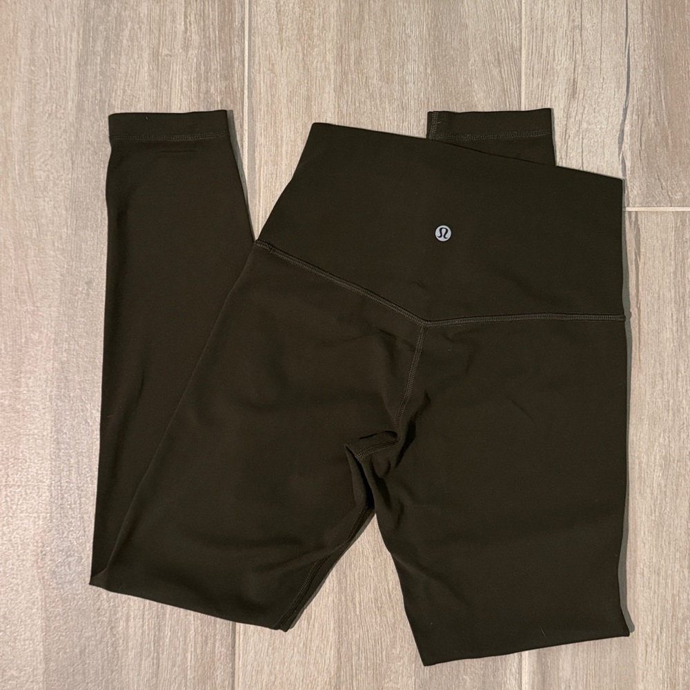 Lululemon Align 25” Dark Olive Green Size 4 Legging Buttery Soft